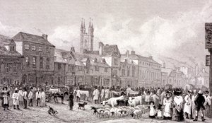 Smithfield Market, Londen, ca. 1830