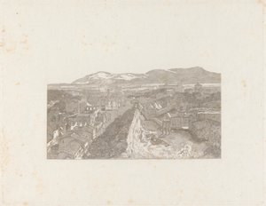 Het Romeinse Forum vanaf de toren van het Capitool door George Cooke