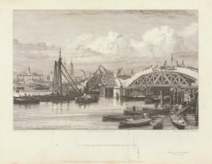 De werken van de nieuwe London Bridge