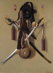 Burgeroorlog regalia van majoor Levi Gheen McCauley