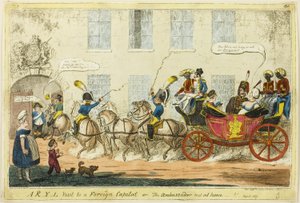 Een R-Y-L bezoek aan een buitenlandse hoofdstad door George Cruikshank