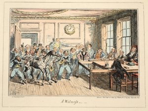 Een getuige, uit Greenwich Hospital, een serie maritieme schetsen, beschrijvend het leven van een marineman, uitgegeven 1825