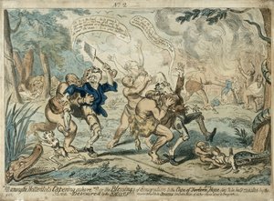 All Among the Hottentots Capering Ashore..., gepubliceerd 7 september 1819
