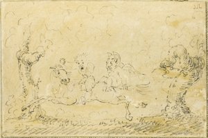 Komische Scène I door George Cruikshank