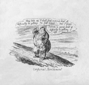 Lijfstraf, 1829 door George Cruikshank