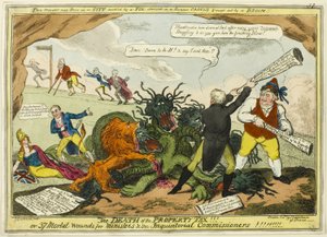Dood van de Onroerendezaakbelasting! door George Cruikshank