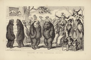 Leden van de Zoological Society door George Cruikshank