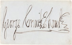 George Cruikshank (decoratieve handtekening) door George Cruikshank