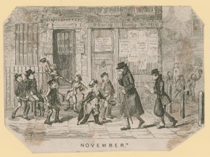Guy Fawkes Nacht door George Cruikshank