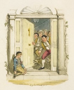Illustratie voor "Oliver Twist" door George Cruikshank