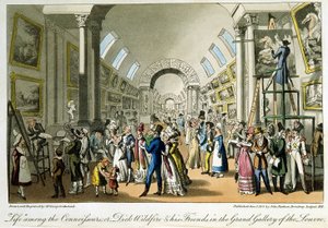 La grande galerie du Louvre - in “Life in Paris” door David Carey, Londen door George Cruikshank