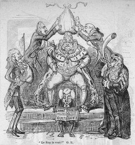 Le Roy le veut! G. R., ca. 1820 door George Cruikshank