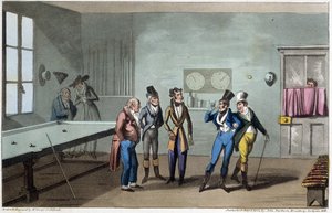 De mannen in de biljartzaal - in 