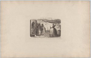 Op zoek naar onderdak door George Cruikshank