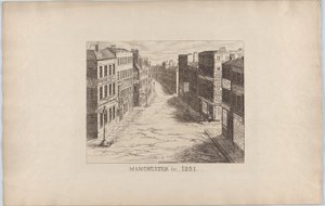 Manchester, in 1851 door George Cruikshank