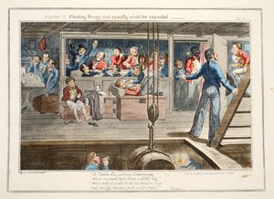 Meester B, ontdekt dat dingen niet precies zijn wat hij verwachtte, uitgegeven 1835 door George Cruikshank