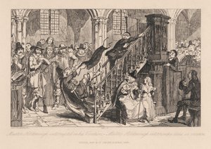Meester Holdenough onderbroken in zijn beroep door George Cruikshank