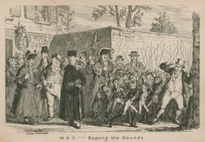 Mei - Het afbakenen van de grenzen door George Cruikshank
