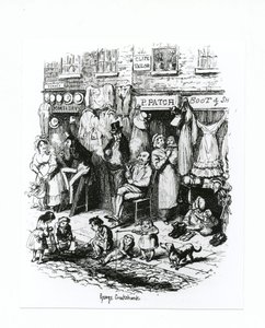 Monmouth Street, c.1836 door George Cruikshank