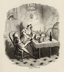 Mr. Claypole zoals hij verscheen toen zijn meester weg was, uit 