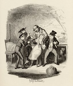 Mr Fagin en zijn leerling die Nancy terugvinden, uit 