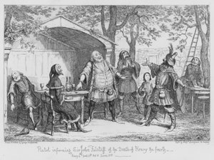 Pistool informeert Sir John Falstaff over de Dood van Hendrik de Vierde