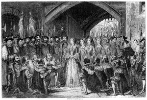 Ingang van Koningin Jane in de Toren, 1553 1840 door George Cruikshank
