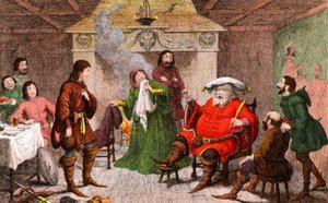 Scène uit Henery IV geschreven door Shakespeare