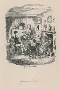 Scène uit het Londense leven: Jemima Evans door George Cruikshank