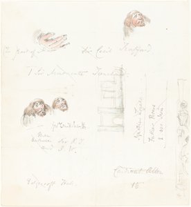 Schetsen van Groteske Gezichten door George Cruikshank