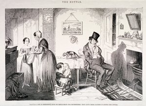 De fles, 1847 door George Cruikshank