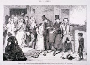 De fles door George Cruikshank