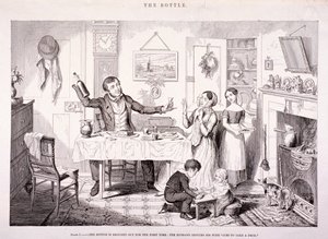 De fles door George Cruikshank