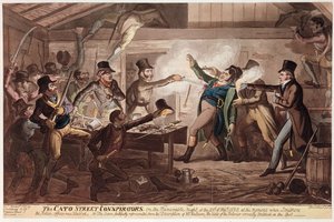 De Cato Street Samenzweerders, uitgegeven door G. Humphrey, 9 maart 1820 door George Cruikshank