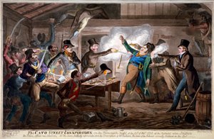 De Cato Street samenzweerders, 1820 door George Cruikshank