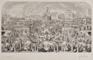 De drinkgewoonten van de samenleving of aanbidding van Bacchus door George Cruikshank