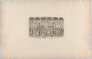 De eerste shillingdag - naar binnen gaan, 1851