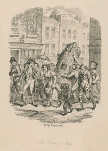 De eerste mei door George Cruikshank