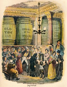 Het Gin Paleis, ca. 1900 door George Cruikshank