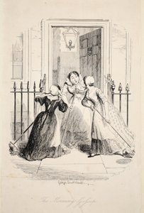 Het ochtendgeroddel, uit De grootste plaag van het leven, pub. 1847