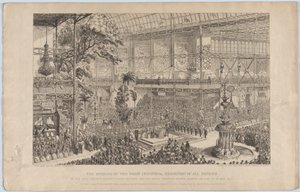 De Opening van de Grote Industriële Tentoonstelling van Alle Naties door Hare Majesteit