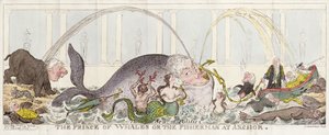 De Prins van Walvissen of De Visser bij Anker door George Cruikshank
