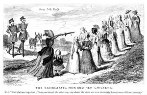 De scholastieke hen en haar kuikens, 19e eeuw
