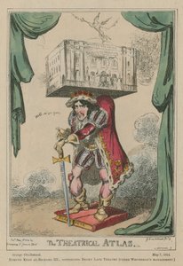 De Theatrale Atlas: Edmund Kean als Richard III door George Cruikshank