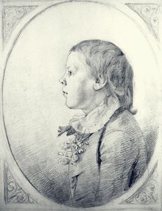 Profielportret van een jonge jongen