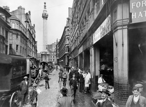 Monument Street en Monument, City of London, voor 1933