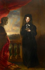 Portret van Keizerin Elizabeth Alexeievna 1779-1826 in Rouwkleding, na 1825 door George Dawe