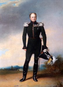 Portret van Tsaar Alexander I van Rusland, 1825