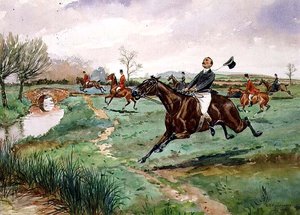 Volle Jacht door George Derville Rowlandson
