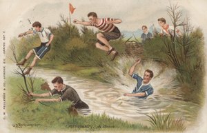 Cross country, een beek